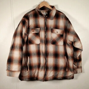 RCountry Fleece lined shacket full zip men's 2X large